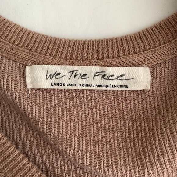 Free People Rainbow Dreams Top Arizona Sands Size Large OB978656 Balloon Sleeve - Picture 11 of 13